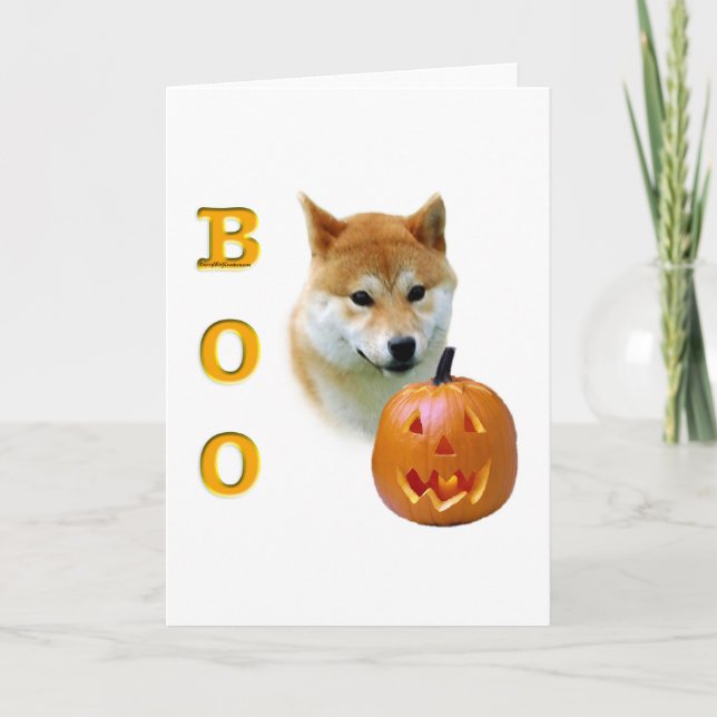 Tarjeta Shiba Inu Boo (Anverso)