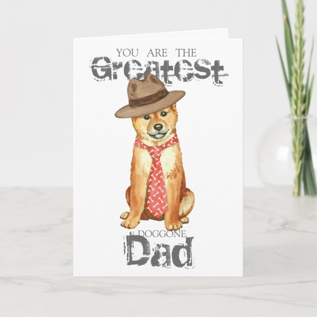 Tarjeta Shiba Inu Dad (Anverso)
