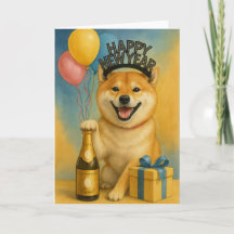 Shiba Inu Feliz Año Nuevo