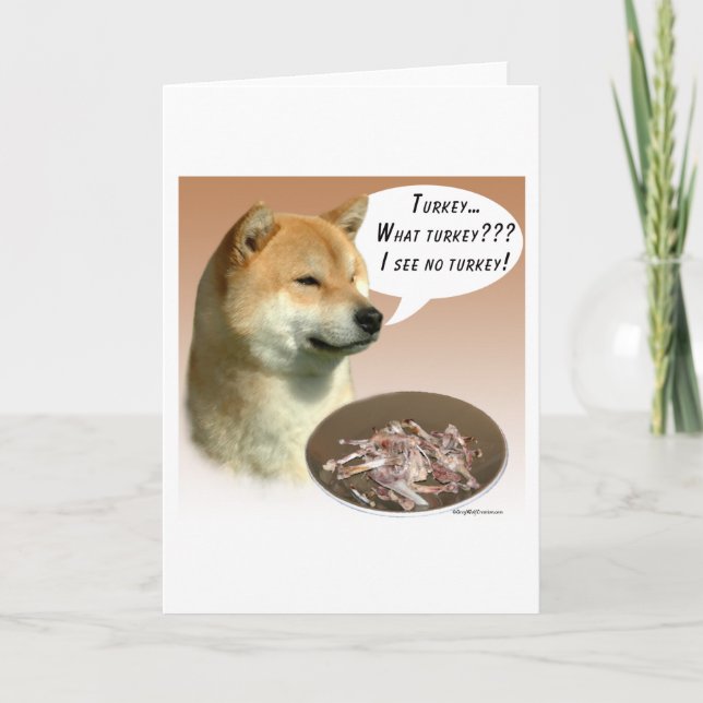Tarjeta Shiba Inu Turquía (Anverso)