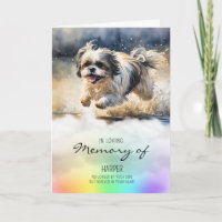 Shih tzu acuarela mascota de perras simpatía