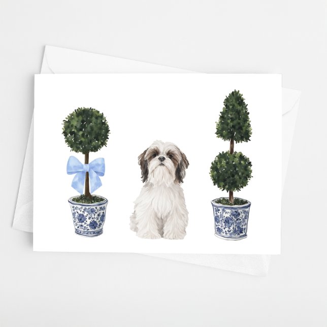Tarjeta Shih Tzu Dog Puppy Topicolor (Subido por el creador)