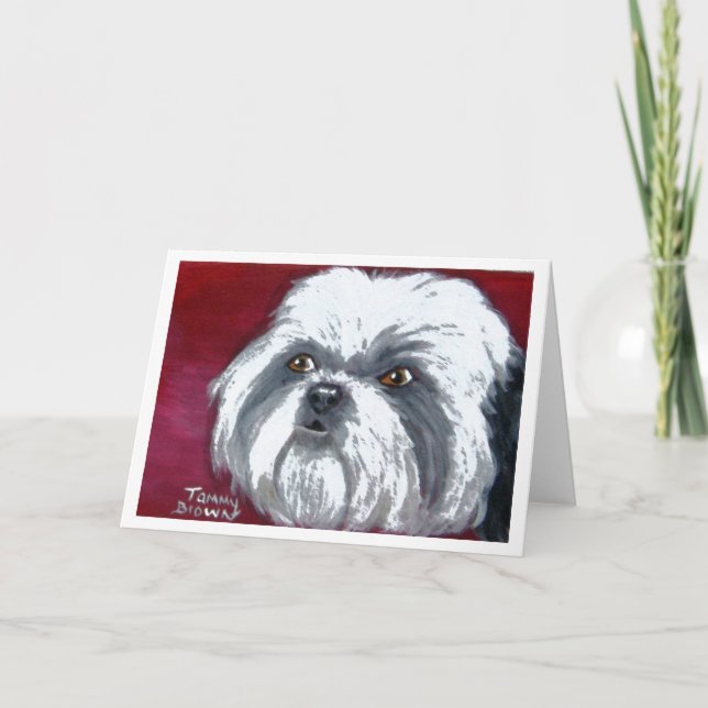 Tarjeta Shih Tzu Notecard (Anverso)