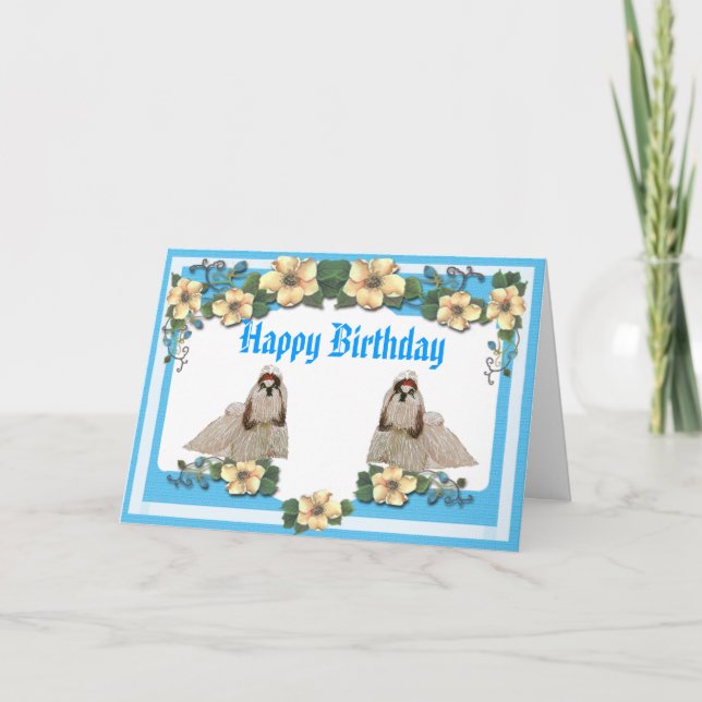 Tarjeta Shih-Tzu - Rock para siempre (Anverso)