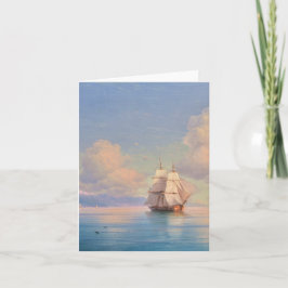 Tarjeta Ship off the coast - Ivan Aivazovsky