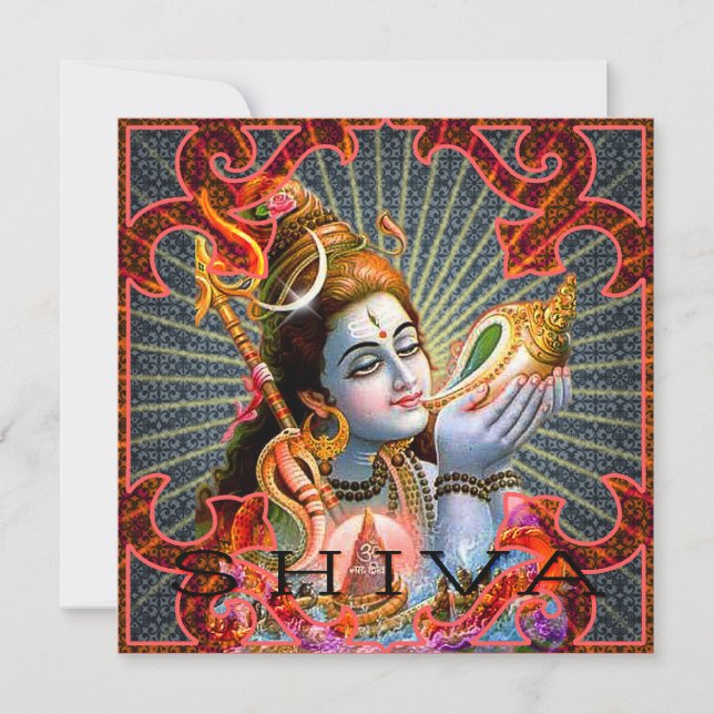 Tarjeta SHIVA, saludo, invitación (Anverso)