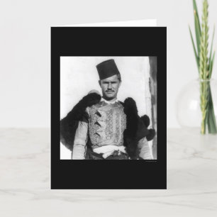 Tarjeta Shkypetars Costume Albania 1923
