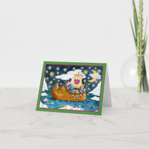 Tarjeta SHOCH SHOE SANTA SHIP, ICEBERG, WHALE, TEDDY Blank