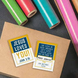 Tarjeta Shoebox "Hecho por ti" - Naval/Oro