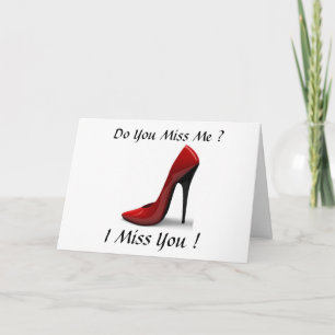 TARJETA SHOES MISS YOU