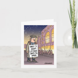 Tarjeta Shoplifting days til Christmas