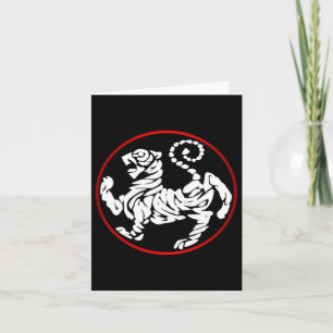 Tarjeta Shotokan Karate Artes marciales de los tigres