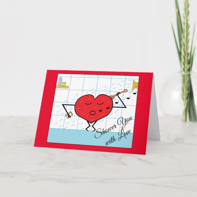 Tarjeta Shower You with Love: Blank (Anverso)