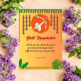 Tarjeta Shubh Vijayadashmi Dussehra
