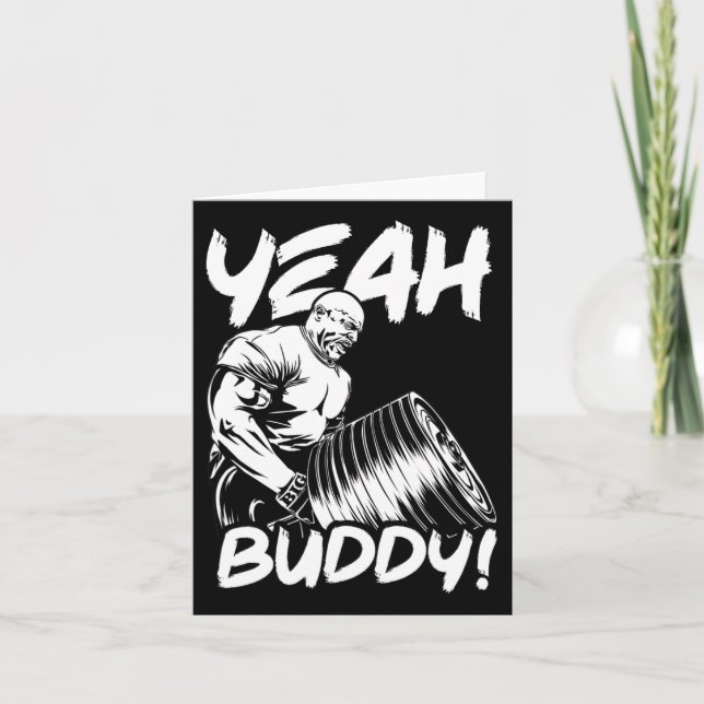 Tarjeta Sí Buddy - Ronnie Coleman T-bar Row - Gym Motiva (Anverso)