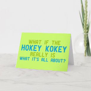 Tarjeta Si el Hokey Kokey es realmente sobre cuál está