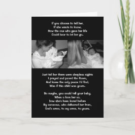 Tarjeta Si eliges decírselo, si ella quiere saber, H