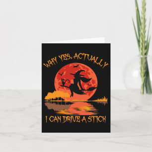 Tarjeta Sí, En Realidad Puedo Conducir Un Palo Halloween 2