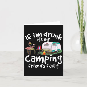 Tarjeta Si estoy borracho, es gracioso la culpa de mi amig