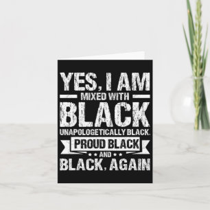 Tarjeta Sí, Estoy Mezclado Con Black History Month Black P