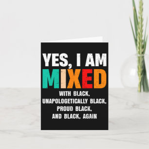 Tarjeta Sí, Estoy Mezclado Con Negro Por Mujeres Africanas