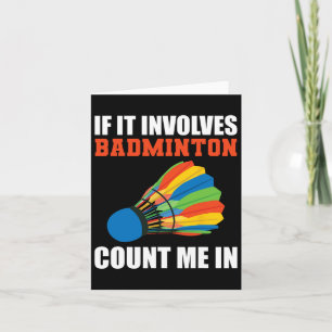 Tarjeta Si Implica Badminton Cuéntame En Badminton Pla