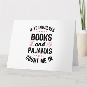 Tarjeta Si involucra libros y libros de pijamas, mucho más