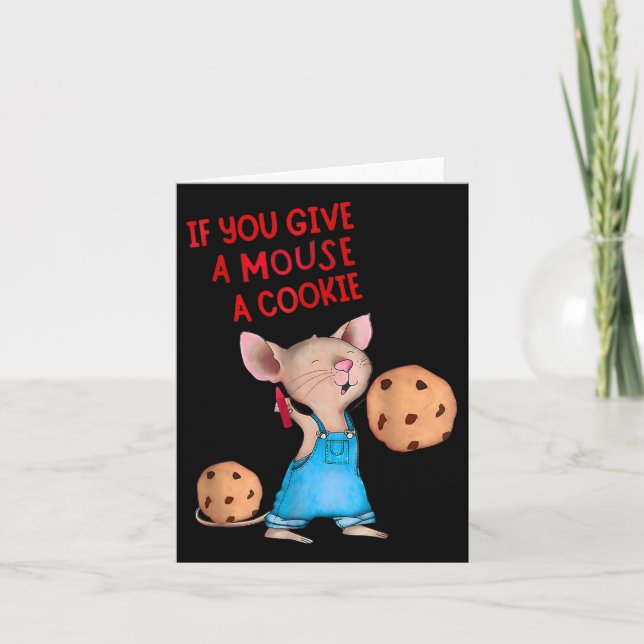 Tarjeta Si Le Das Un Ratón A Una Cookie (Anverso)