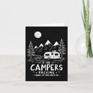Tarjeta Si Los Campers Rocían - Perro Loco Lover Por Graci