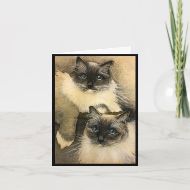 Tarjeta Si los gatos pudieran hablar (Anverso)