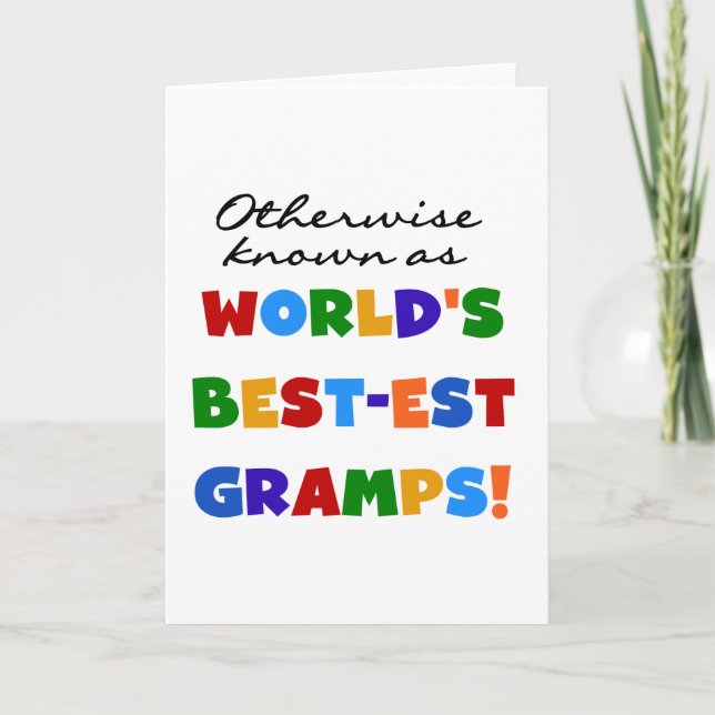 Tarjeta Si no conocido como Mejor-est Gramps (Anverso)