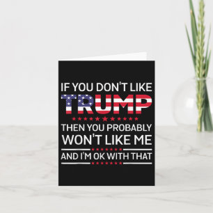 Tarjeta Si No Te Gusta Trump, Probablemente No Te Gustaría