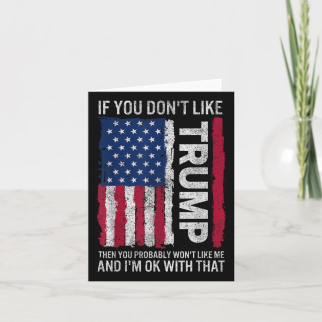 Tarjeta Si No Te Gusta Trump, Probablemente No Te Gustaría (Anverso)