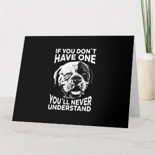 Tarjeta Si No Tienes Uno Regalo Divertido Perro Bulldog Am