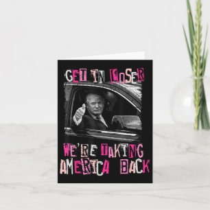 Tarjeta Si pierdes estamos recuperando a Estados Unidos a 