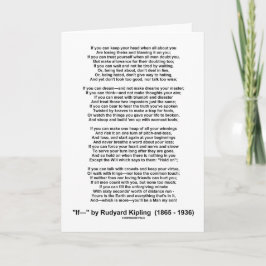 Tarjeta Si Poema De Rudyard Kipling (Poema Inspirador)