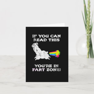 Tarjeta Si Puedes Leer Este Cotismo Gracioso En La Zona De