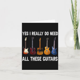 Tarjeta Sí, realmente necesito todas estas guitarras