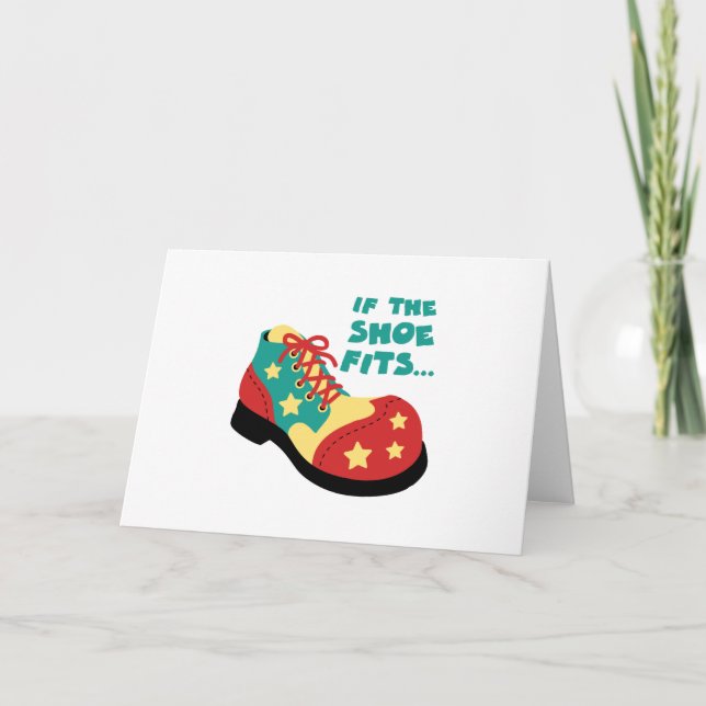 Tarjeta Si se ajusta el zapato (Anverso)
