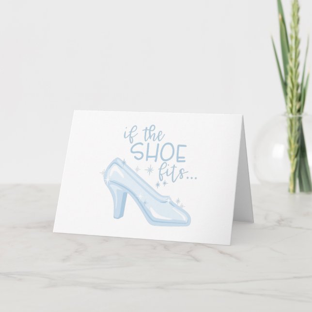 Tarjeta Si se ajusta el zapato (Anverso)