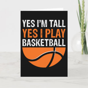 Tarjeta Sí, soy alto, sí juego jugador de Sketll divertido