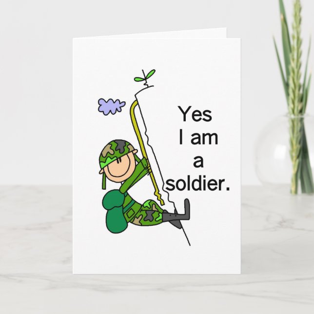 Tarjeta Sí, soy soldado (Anverso)
