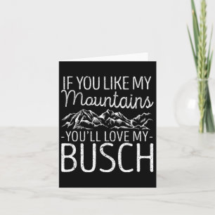 Tarjeta Si te gustan mis montañas, te encantará mi Hiki Bu