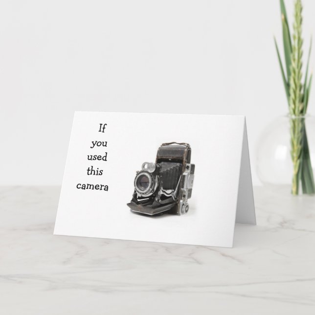 TARJETA SI USTED UTILIZÓ ESTA CÁMARA USTED SOLO PUEDE SER  (Anverso)