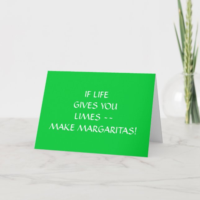 TARJETA SI VIVO DA U LIMES HACE MARGARITAS EL CUMPLEAÑOS (Anverso)
