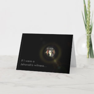 Tarjeta Si yo fuera testigo de Jehová... (Cumpleaños)