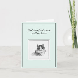 Tarjeta sibónica de simpatía por gatos