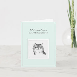 Tarjeta sibónica de simpatía por gatos