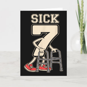 Tarjeta Sick Seven Meme 67 Divertido Sick 7 Siete Con Un C