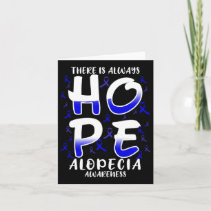 Tarjeta Siempre Es Esperanza. Alopecia Conciencia sobre la